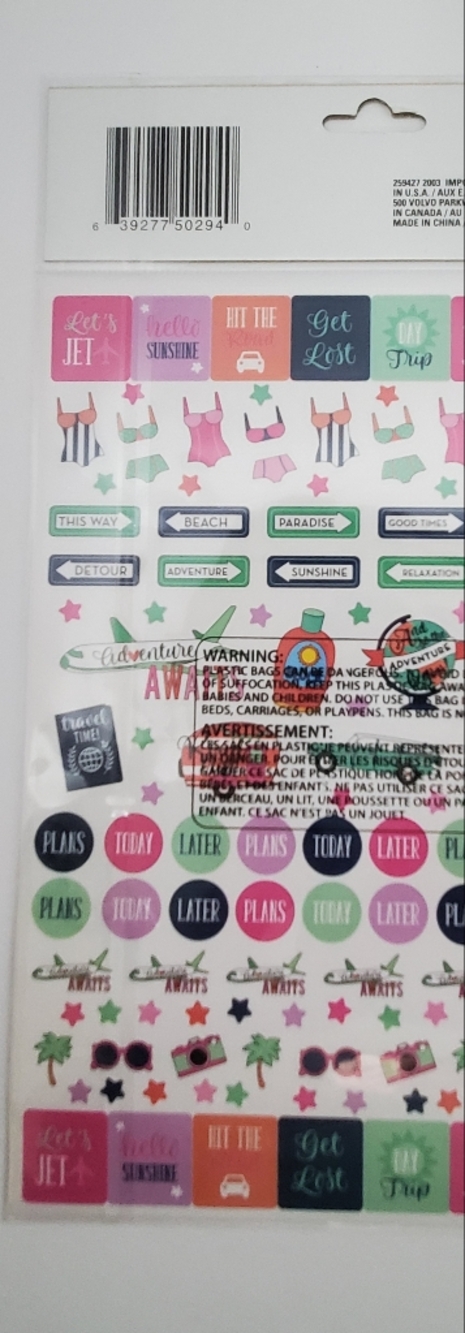 Colorful Planner Sticker Sheets - Bright Multicolor 9 Packs 300 Each Sticker - Picture 11 of 16